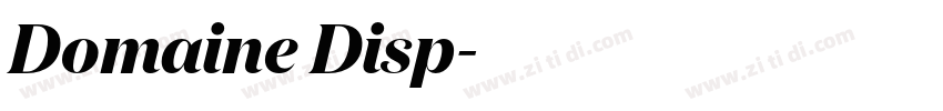 Domaine Disp字体转换